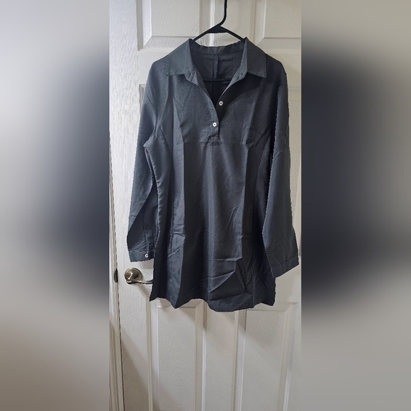Shein Shirt Dress Grey Large - Picture 2 of 7